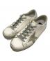 GOLDEN GOOSE（ゴールデングース）の古着「Super-Star ローカットスニーカー」｜ホワイト×シルバー