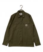 CarHarttカーハート）の古着「L/S MASTER Shirt/ロングスリーブマスターシャツ」｜カーキ