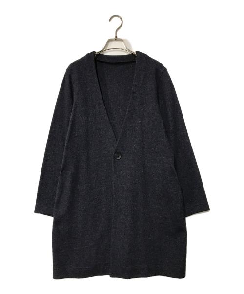 nest Robe（ネストローブ）nest Robe (ネストローブ) ノーカラーコート ネイビー サイズ:FREEの古着・服飾アイテム