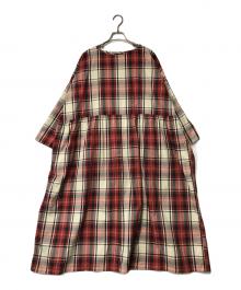 ichi（イチ）の古着「コットンチェックワンピース」｜レッド