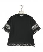 UN3D.アンスリード）の古着「レースＴシャツ」｜ブラック