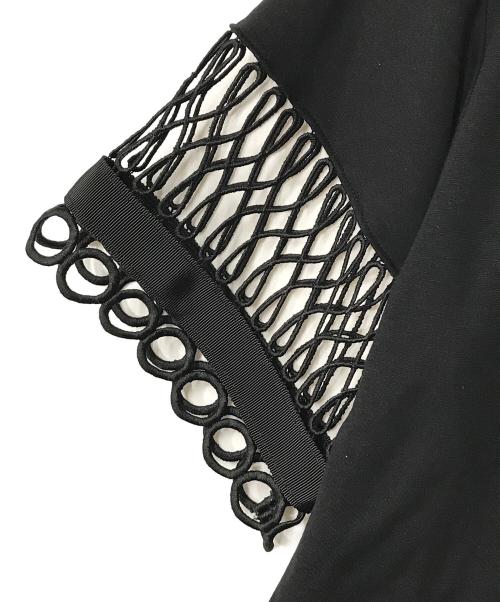 UN3D.（アンスリード）UN3D. (アンスリード) レースＴシャツ ブラック サイズ:FREEの古着・服飾アイテム