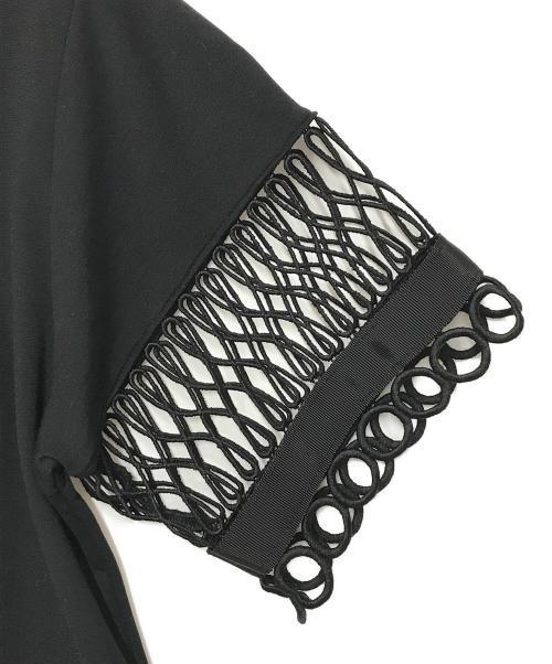 UN3D.（アンスリード）UN3D. (アンスリード) レースＴシャツ ブラック サイズ:FREEの古着・服飾アイテム