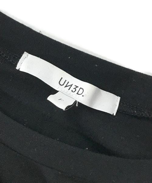 UN3D.（アンスリード）UN3D. (アンスリード) レースＴシャツ ブラック サイズ:FREEの古着・服飾アイテム