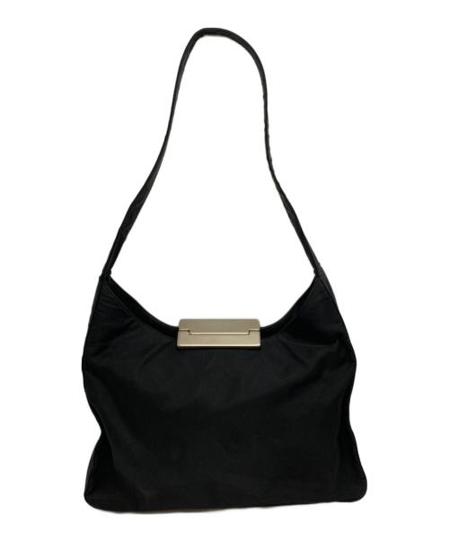 PRADA（プラダ）PRADA (プラダ) ナイロンワンショルダーバッグ ブラックの古着・服飾アイテム