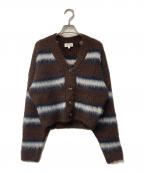 KENZOケンゾー）の古着「Striped Cropped Cardigan」｜ブラウン