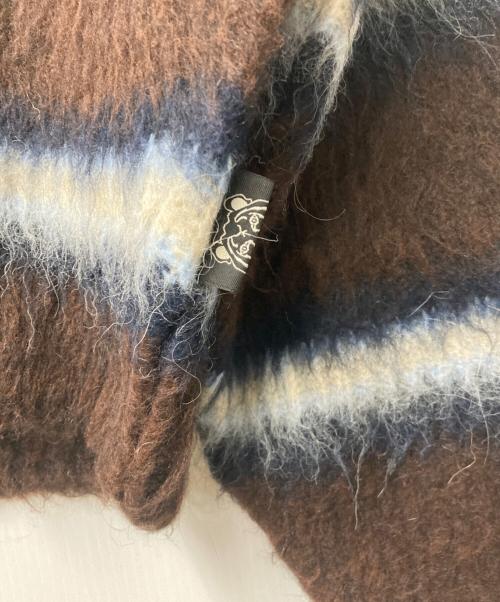 KENZO（ケンゾー）KENZO (ケンゾー) Striped Cropped Cardigan ブラウン サイズ:Ｓの古着・服飾アイテム