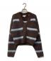 KENZO（ケンゾー）の古着「Striped Cropped Cardigan」｜ブラウン