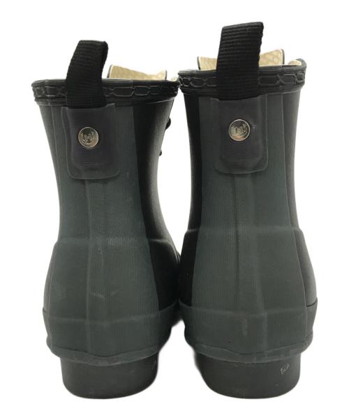 HUNTER（ハンター）HUNTER (ハンター) レースアップ ラバーブーツ W24015 ブラック×グレー サイズ:UK5/EU38の古着・服飾アイテム