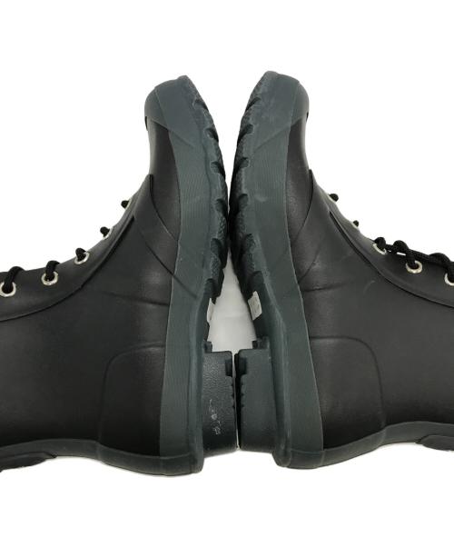 HUNTER（ハンター）HUNTER (ハンター) レースアップ ラバーブーツ W24015 ブラック×グレー サイズ:UK5/EU38の古着・服飾アイテム