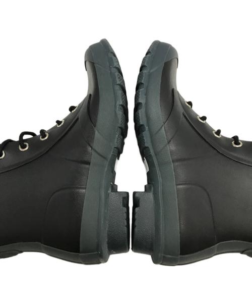 HUNTER（ハンター）HUNTER (ハンター) レースアップ ラバーブーツ W24015 ブラック×グレー サイズ:UK5/EU38の古着・服飾アイテム