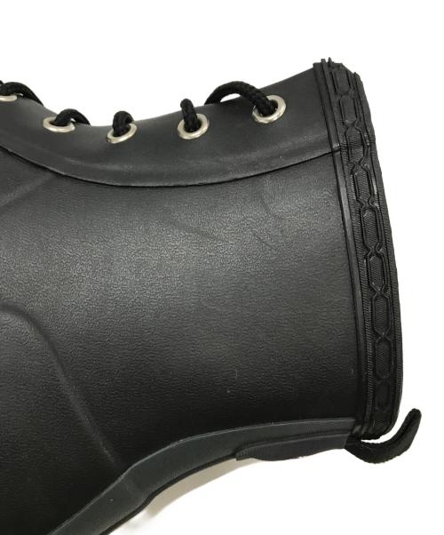 HUNTER（ハンター）HUNTER (ハンター) レースアップ ラバーブーツ W24015 ブラック×グレー サイズ:UK5/EU38の古着・服飾アイテム