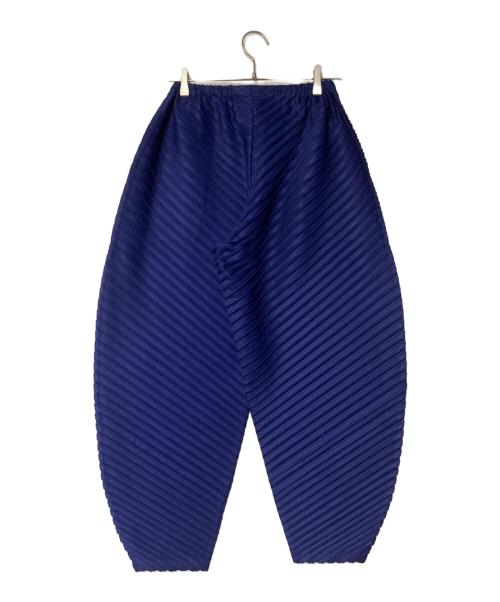 PLEATS PLEASE（プリーツプリーズ）PLEATS PLEASE (プリーツプリーズ) プリーツバルーンワイドパンツ PP51-JF801 ネイビー サイズ:3の古着・服飾アイテム