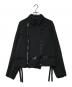 COMME des GARCONS COMME des GARCONS（コムデギャルソン コムデギャルソン）の古着「ポリ縮絨 スパンコール ダブルライダースジャケット RP-J014 AD2005」｜ブラック