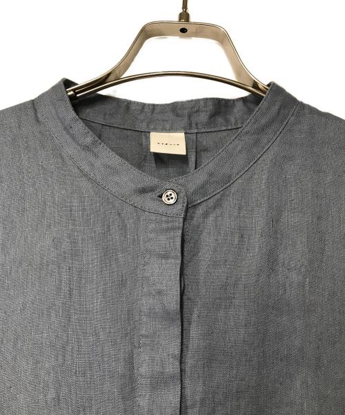 KAGURE（カグレ）KAGURE (カグレ) リネンスクエアワンピース ブルー サイズ:Freeの古着・服飾アイテム