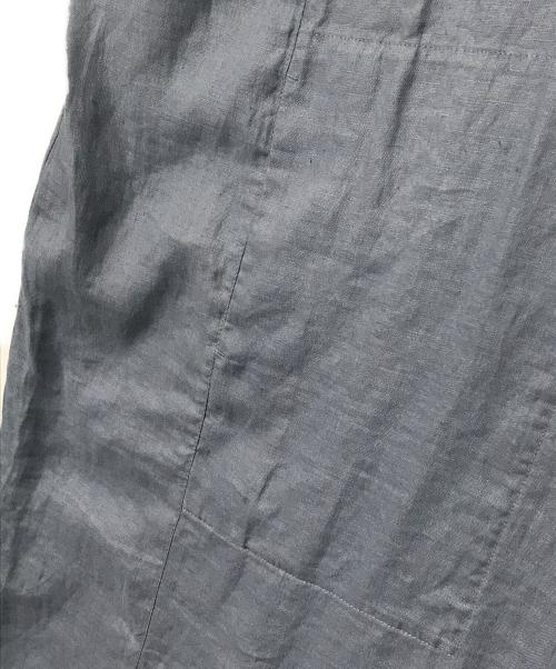 KAGURE（カグレ）KAGURE (カグレ) リネンスクエアワンピース ブルー サイズ:Freeの古着・服飾アイテム