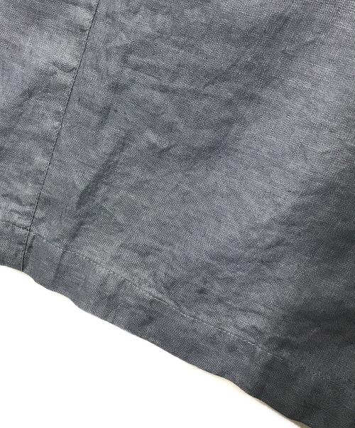 KAGURE（カグレ）KAGURE (カグレ) リネンスクエアワンピース ブルー サイズ:Freeの古着・服飾アイテム