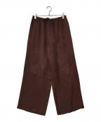 1er Arrondissementプルミエ アロンディスモン）の古着「キュプラフィブリルイージーパンツ」｜ボルドー