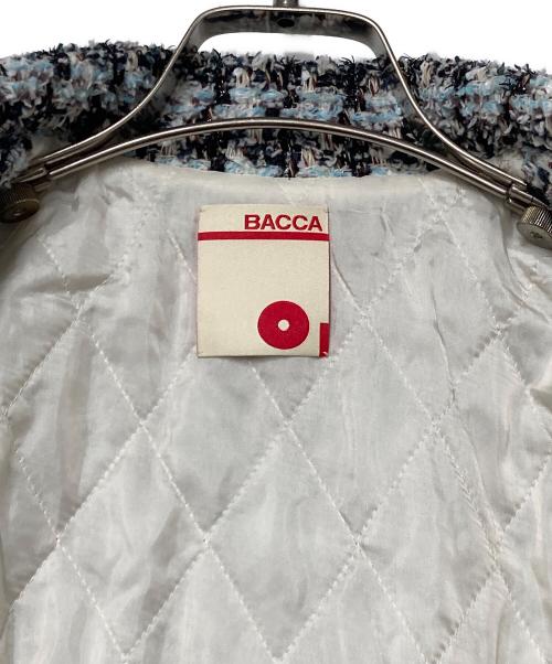 BACCA（バッカ）BACCA (バッカ) ハウンドトゥースツイード ワーカーズジャケット 35-08-24-08303 ブルー サイズ:36の古着・服飾アイテム