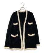 martiniqueマルティニーク）の古着「プードルニットジャケット」｜ブラック