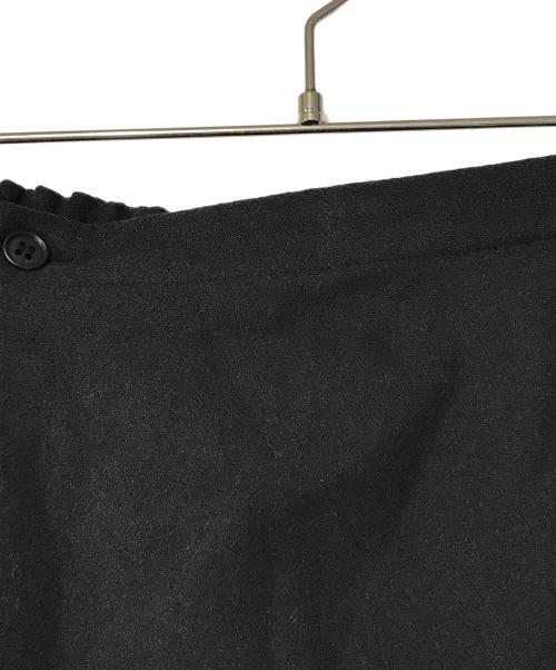 evam eva（エヴァムエヴァ）evam eva (エヴァムエヴァ) wool wrap skirt ブラック サイズ:SIZE Freeの古着・服飾アイテム