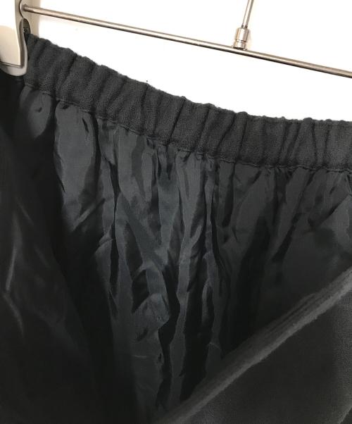 evam eva（エヴァムエヴァ）evam eva (エヴァムエヴァ) wool wrap skirt ブラック サイズ:SIZE Freeの古着・服飾アイテム