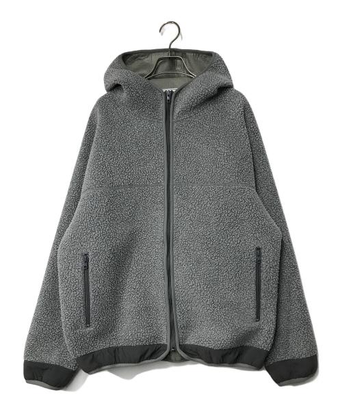 UNIVERSAL PRODUCTS.（ユニバーサルプロダクツ）UNIVERSAL PRODUCTS. (ユニバーサルプロダクツ) BOA ZIP HOODIE JACKET グレー サイズ:2の古着・服飾アイテム