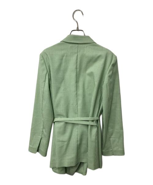 CABANA（カバナ）cabana (カバナ) ギンガムチェックジャケット グリーン サイズ:36の古着・服飾アイテム