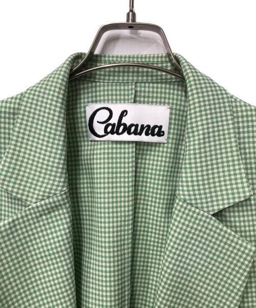 CABANA（カバナ）cabana (カバナ) ギンガムチェックジャケット グリーン サイズ:36の古着・服飾アイテム
