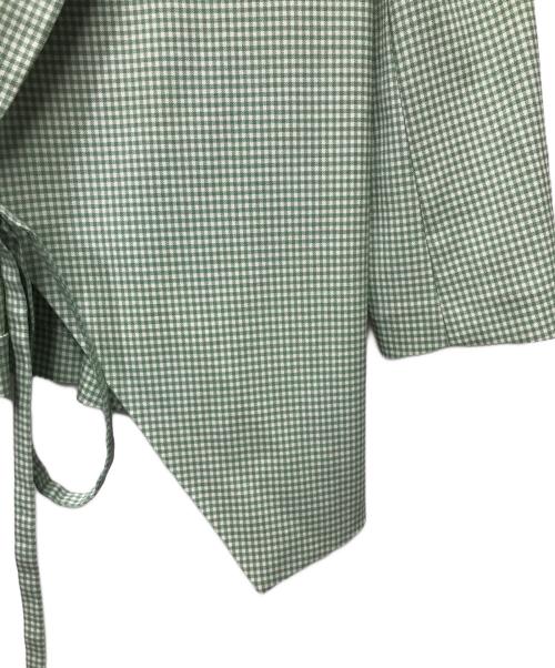 CABANA（カバナ）cabana (カバナ) ギンガムチェックジャケット グリーン サイズ:36の古着・服飾アイテム