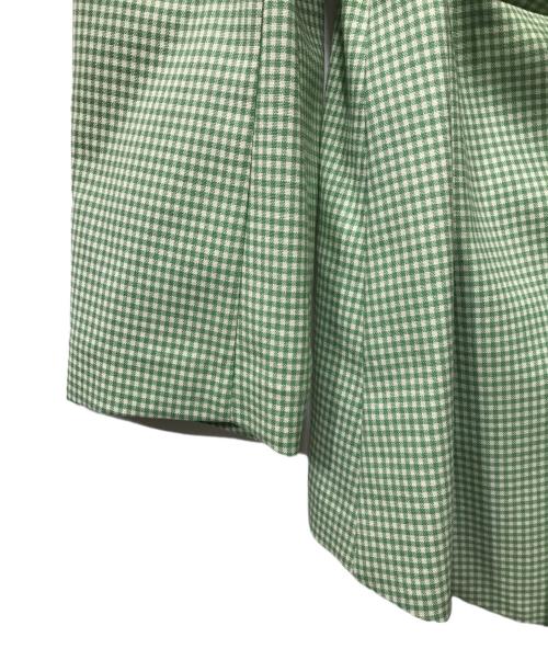 CABANA（カバナ）cabana (カバナ) ギンガムチェックジャケット グリーン サイズ:36の古着・服飾アイテム