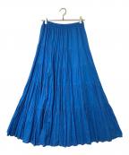 Spick and Spanスピックアンドスパン）の古着「HYU 100/ボイルティアードスカート」｜ブルー