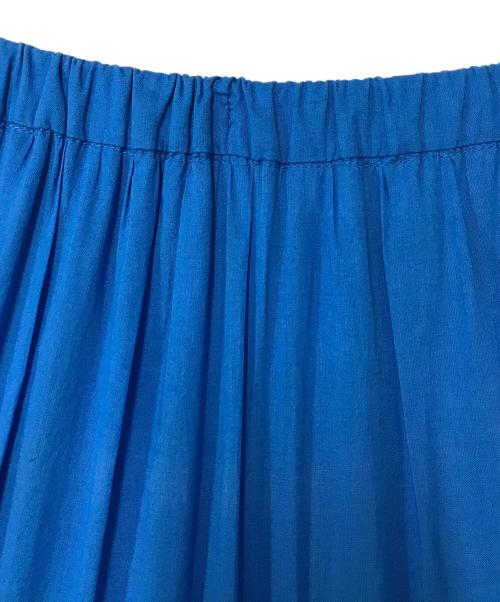 Spick and Span（スピックアンドスパン）Spick and Span (スピックアンドスパン) HYU 100/ボイルティアードスカート ブルー サイズ:38の古着・服飾アイテム