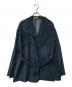 AURALEE（オーラリー）の古着「ベルト付き シアー シルクシャツ ジャケット A8SB01SL」｜ネイビー
