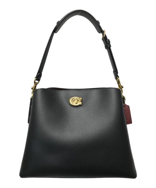 COACH（コーチ）COACH (コーチ) ウィロウ 2WAY ショルダー バッグ ブラック×ブラウンの古着・服飾アイテム