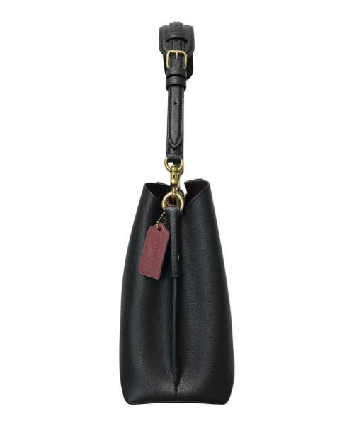 COACH（コーチ）COACH (コーチ) ウィロウ 2WAY ショルダー バッグ ブラック×ブラウンの古着・服飾アイテム