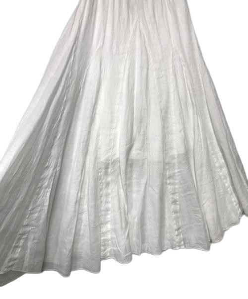 CP Shades（シーピーシェイズ）CP Shades (シーピーシェイズ) Ron Herman (ロンハーマン) Lily Linen Skirt リネンスカート 3510500176 ホワイト サイズ:XSの古着・服飾アイテム