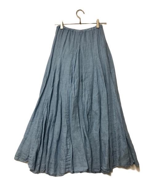 CP Shades（シーピーシェイズ）CP Shades (シーピーシェイズ) Ron Herman (ロンハーマン) Lily Linen Skirt  3110500160 USA製 ブルー サイズ:XSの古着・服飾アイテム