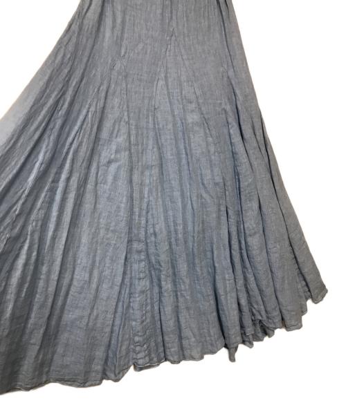 CP Shades（シーピーシェイズ）CP Shades (シーピーシェイズ) Ron Herman (ロンハーマン) Lily Linen Skirt  3110500160 USA製 ブルー サイズ:XSの古着・服飾アイテム