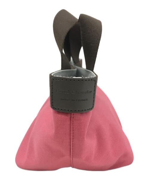 Herve Chapelier（エルベシャプリエ）Herve Chapelier (エルベシャプリエ) 701C コーデュラ舟型トートS ハンドバッグ ピンク×ブラウンの古着・服飾アイテム