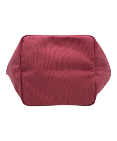 Herve Chapelier（エルベシャプリエ）Herve Chapelier (エルベシャプリエ) 701C コーデュラ舟型トートS ハンドバッグ ピンク×ブラウンの古着・服飾アイテム