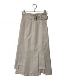 UNITED TOKYO（ユナイテッドトーキョー）の古着「ランダムカットデザインスカート」｜アイボリー