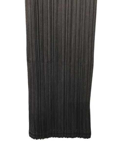 PLEATS PLEASE（プリーツプリーズ）PLEATS PLEASE (プリーツプリーズ) プリーツジップアップシャツ ブラウン サイズ:3の古着・服飾アイテム