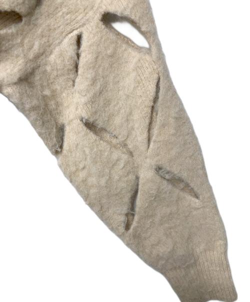 HERENCIA（ヘレンチア）HERENCIA (ヘレンチア) Crushed shaggy knit ベージュ サイズ:Fの古着・服飾アイテム