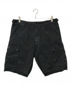 SUPREMEシュプリーム）の古着「Overdyed Camo Cargo Short 21SS オーバーダイド カモカーゴショーツ」｜ブラック