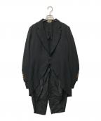 COMME des GARCONS HOMME PLUSコムデギャルソンオムプリュス）の古着「14SS 孵化期 ポリ縮絨 燕尾ジャケット」｜ブラック
