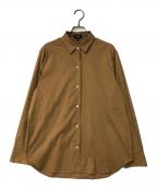 theoryセオリー）の古着「Wealth OS Shirt ウェルスシャツ 013108221」｜ブラウン