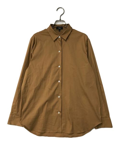theory（セオリー）theory (セオリー) Wealth OS Shirt ウェルスシャツ 013108221 ブラウン サイズ:Sの古着・服飾アイテム