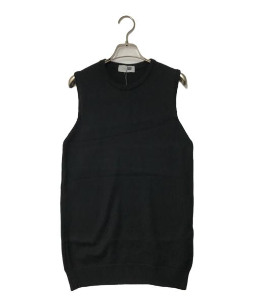 JOHN SMEDLEY（ジョンスメドレー）JOHN SMEDLEY (ジョンスメドレー) コットンニットベスト ブラック サイズ:S 未使用品の古着・服飾アイテム