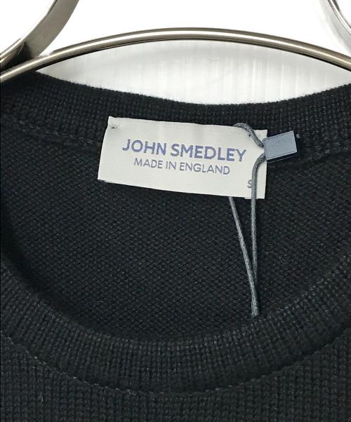 JOHN SMEDLEY（ジョンスメドレー）JOHN SMEDLEY (ジョンスメドレー) コットンニットベスト ブラック サイズ:S 未使用品の古着・服飾アイテム